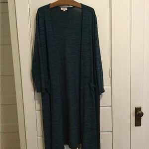LuLaRoe Teal Long Cardigan